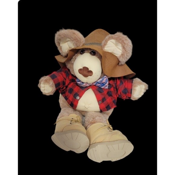 Furskins Farrell Furskin Teddy Bear Plush Xavier Roberts  22" Coleco 1983-4 - Picture 1 of 6